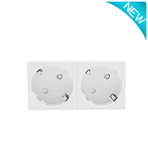 Sinoamigo F6-D2/Schuko Socket 45°(Two Gang)