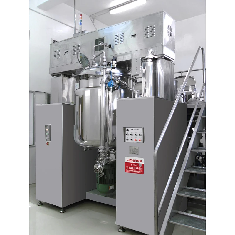 Intelligent PLC Control Cosmetic Vacuum Homogenizer Mixer Emulsifier