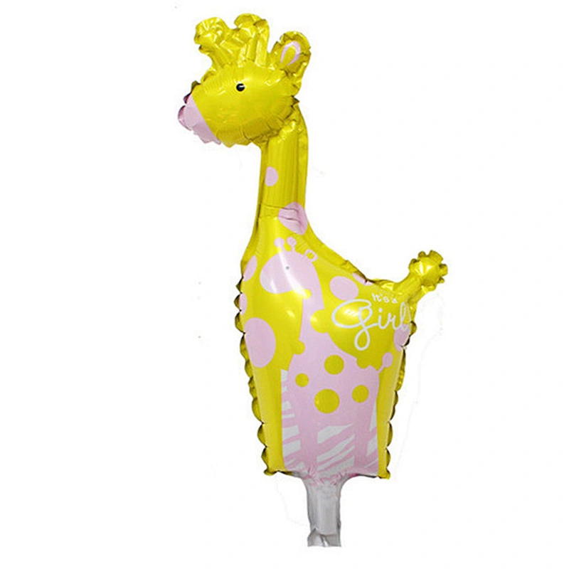 wholesale mini size animal  foil balloons for  Birthday Party Decorations Kids inflate Zebra cow lion tiger monkey foil balloons