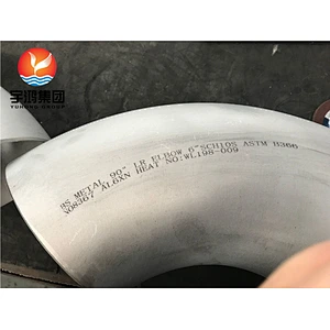 90 DEG. ELBOW LR ASTM B366 AL-6XN (NO8367) DIN 1.4501 BUTTWELDED FITTING