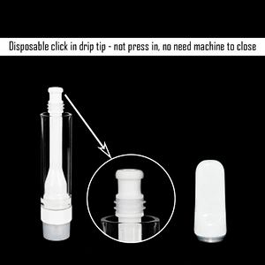 Customized packaging 510 glass non-leakage disposable cbd trolley coreless full ceramic 1ml vape oil box