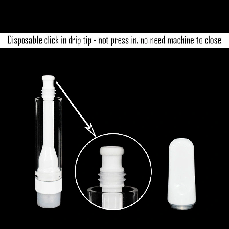Customized packaging 510 glass non-leakage disposable cbd trolley coreless full ceramic 1ml vape oil box