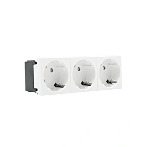 Sinoamigo F6-D3/Schuko Socket 45°(Three Gang)