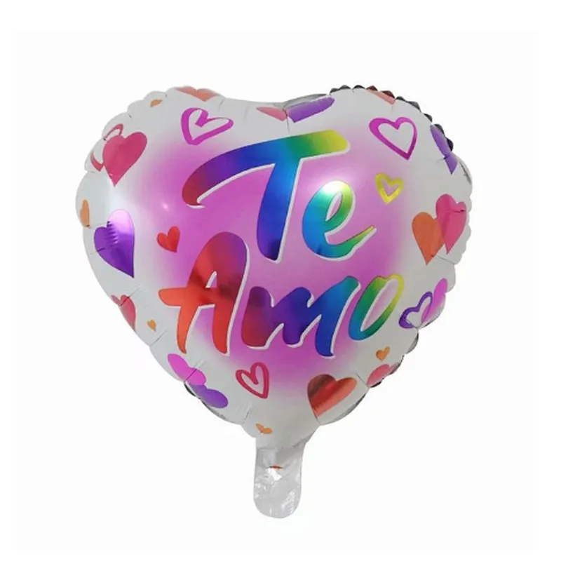 18inch Spanish TE AMO Foil Balloons Mother's Day Heart Helium Globos Wedding Decor Valentines Day Supplies Gift Baloes