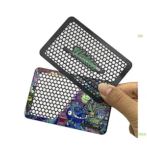 custom grinder cards Custom logo metal herb weed grinder card cannabis Crusher smoking accessories