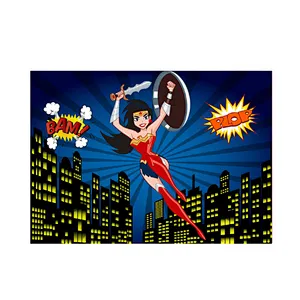 125x80cm Superhero Iron Man Hulk Banner Photography Backgrounds Professional Indoor Birthday Party Decoratio Photo Backdrops