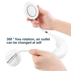 2021 Hanging Neck Fan Massage Portable Outdoor Sports Wearable Fan Lazy Mini Air Cooling Fans Usb Rechargeable