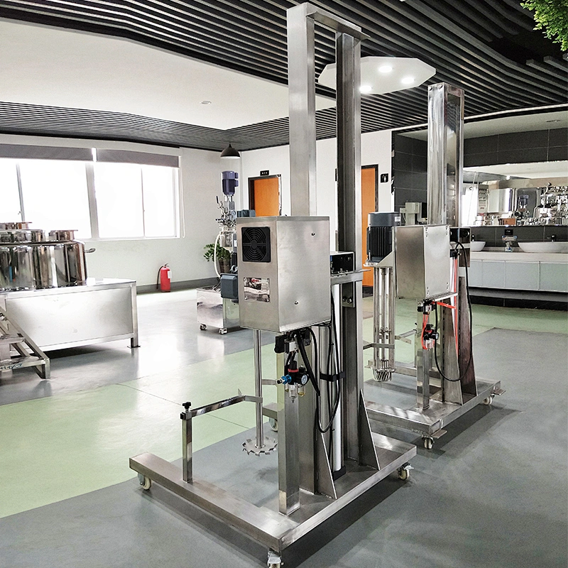 Shampoo Detergent Movable Pneumatic Lifting Homogenizer Mixing Machine Mixer Pressure VESSEL Manufacturing Plant MOTOR Pump