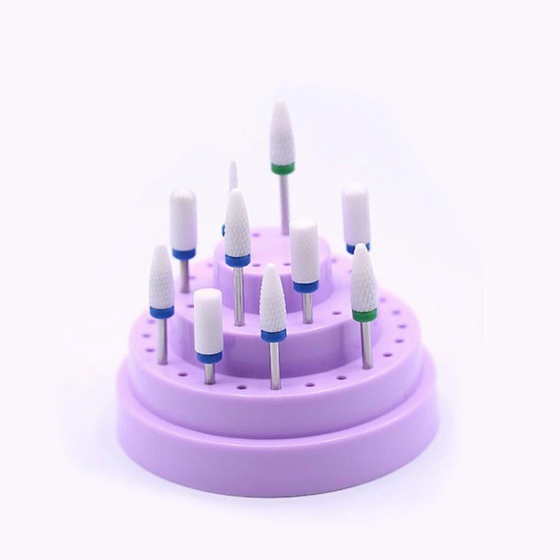 48 Holes Nail Drill Bits Storage Box