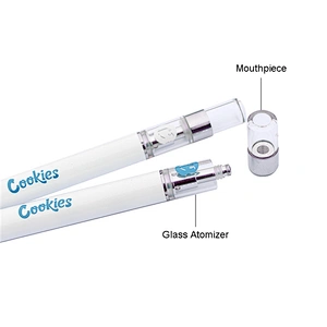 Disposable Vape Pen Accessories CBD 510 Vaping Battery 350  Pen Vertical Ceramic Coil with Cookies