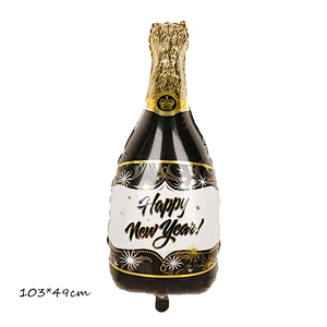 Lagrge wine Whiskey Bottle foil Balloon 30 years old Happy Birthday Party Decor Aged To Perfection holiday Theme supplie