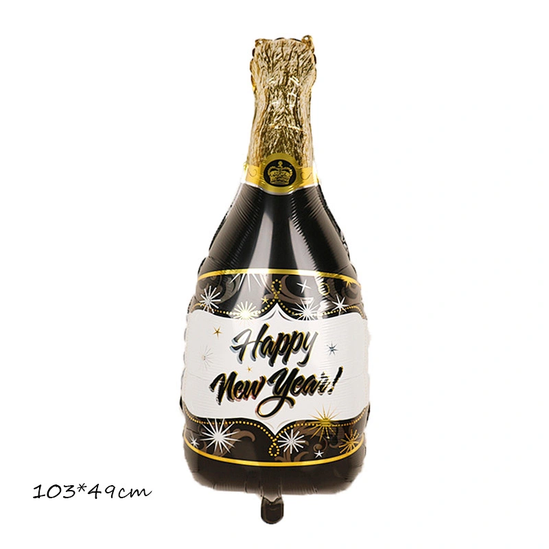 Lagrge wine Whiskey Bottle foil Balloon 30 years old Happy Birthday Party Decor Aged To Perfection holiday Theme supplie