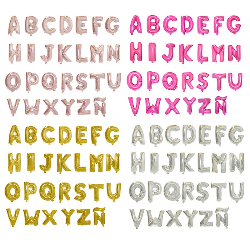 In stock letter aluminum foil Balloons Any Custom Phrase 16