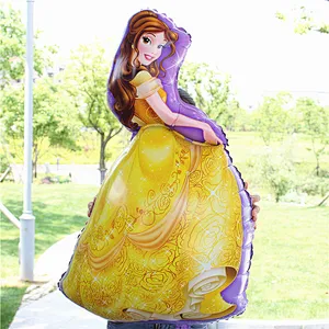 Princess Doll Frozen Helium White snow Foil Cartoon Princess Balloon for Party Birthday Wedding Decoration