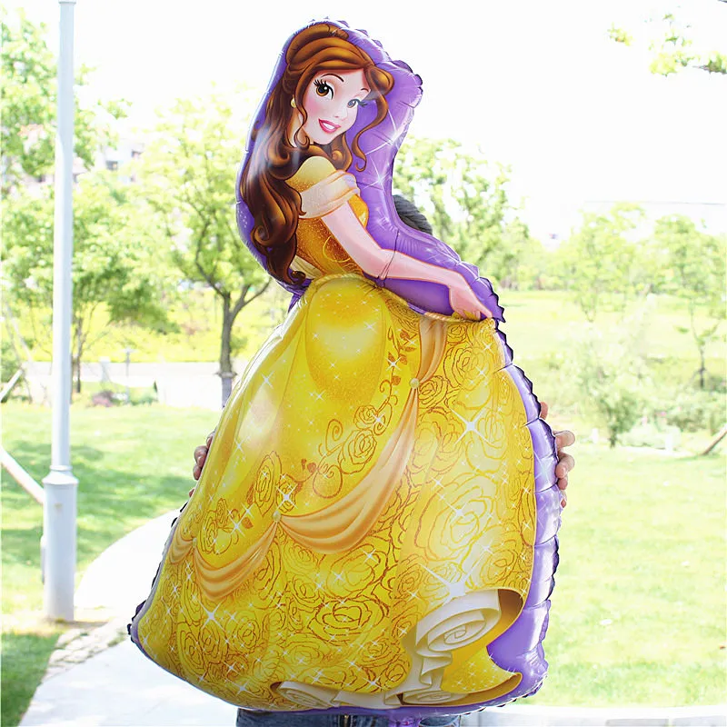 Princess Doll Frozen Helium White snow Foil Cartoon Princess Balloon for Party Birthday Wedding Decoration