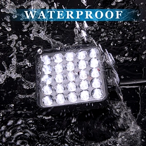 New Design LED Car Lights Square Shape 75W Cool White LED Work Lights 12-24V Waterproof 4 inch trucks work lamp
