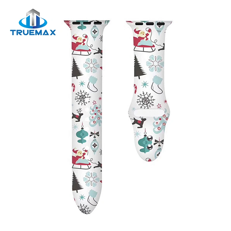 Hot Sale for Apple Watch Christmas Silicone Watch Band
