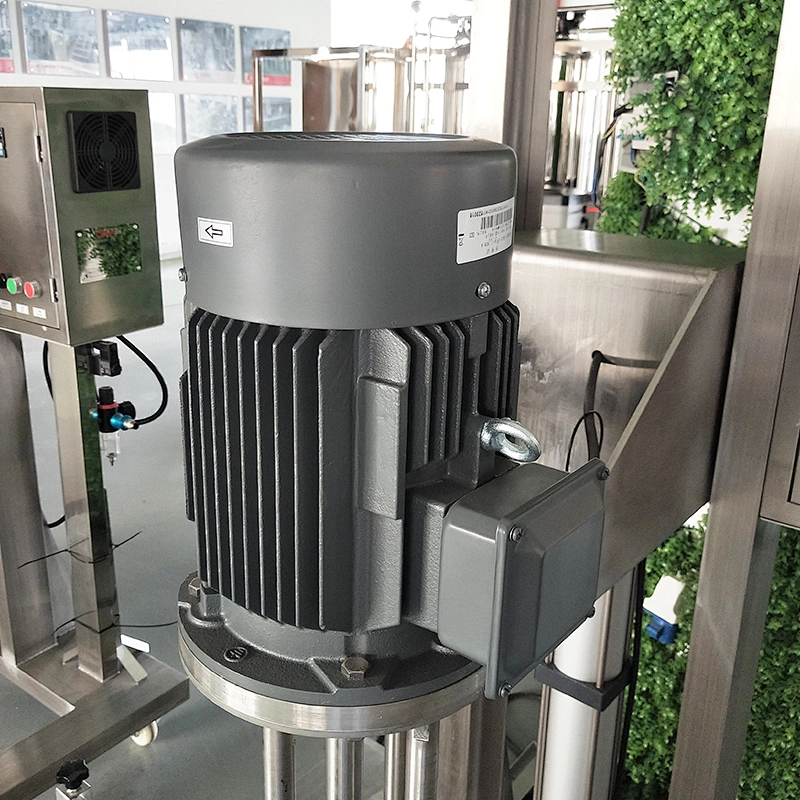 Movable Pneumatic Lifting Homogenizer Mixing Machine Small High Shear Homogenizer Machine for Small Business Machine