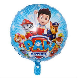 Paw petrol cartoon print kids toy foil balloon high quality round shape chinese balloonHot sale products