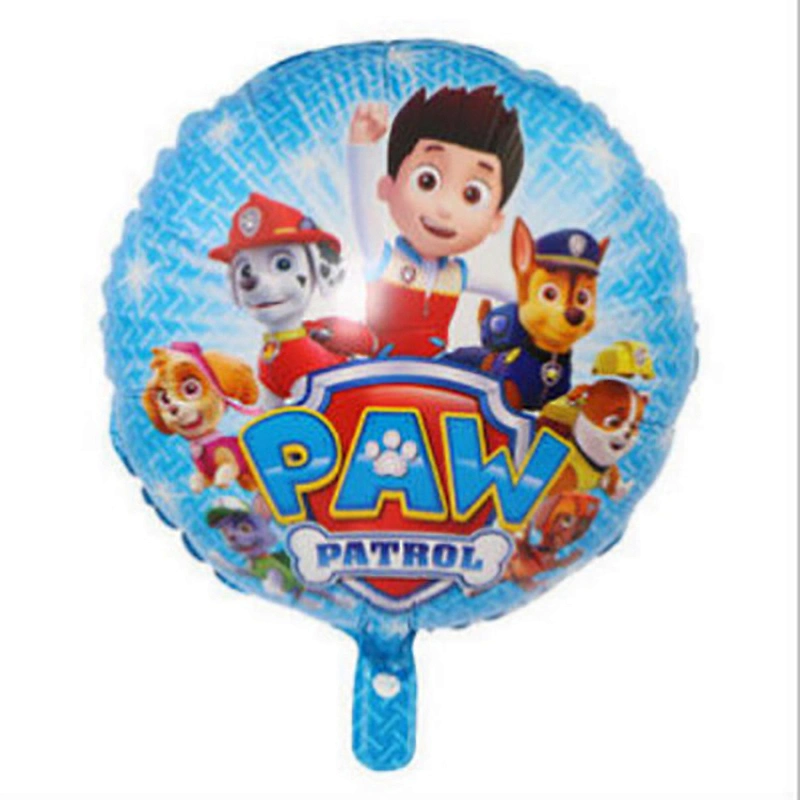 Paw petrol cartoon print kids toy foil balloon high quality round shape chinese balloonHot sale products