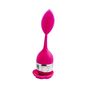 Food grade leaf shape silicone tea infuser