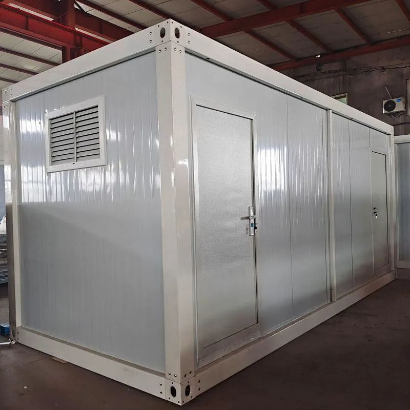 Double Door, Sliding or Double Push Door, Two or Four Window Prefab Container House