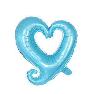 2021 New 18 inch Hook Love Heart Foil Balloons Decorative Mylar Balloons for Engagement Wedding Party Decorations