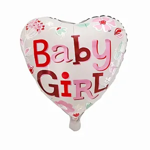 Hot sale 18 inch Baby Boy It's a Girl Foil balloons Round shape helium globos for baby shower birthday party decoration