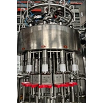 Pulp juice filling and packing production line factory run test ready to Hongkong