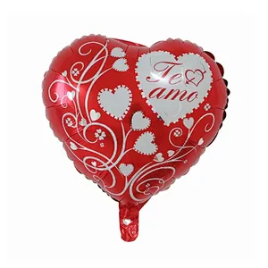 18inch Spanish TE AMO Foil Balloons Mother's Day Heart Helium Globos Wedding Decor Valentines Day Supplies Gift Baloes
