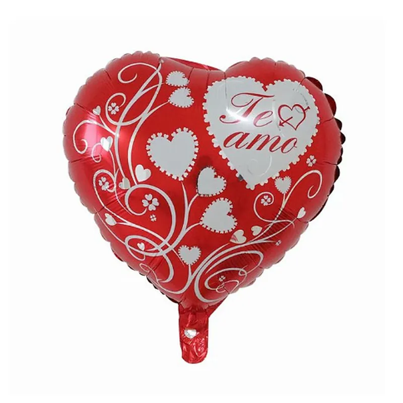 18inch Spanish TE AMO Foil Balloons Mother's Day Heart Helium Globos Wedding Decor Valentines Day Supplies Gift Baloes