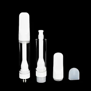 Customized packaging 510 glass non-leakage disposable cbd trolley coreless full ceramic 1ml vape oil box
