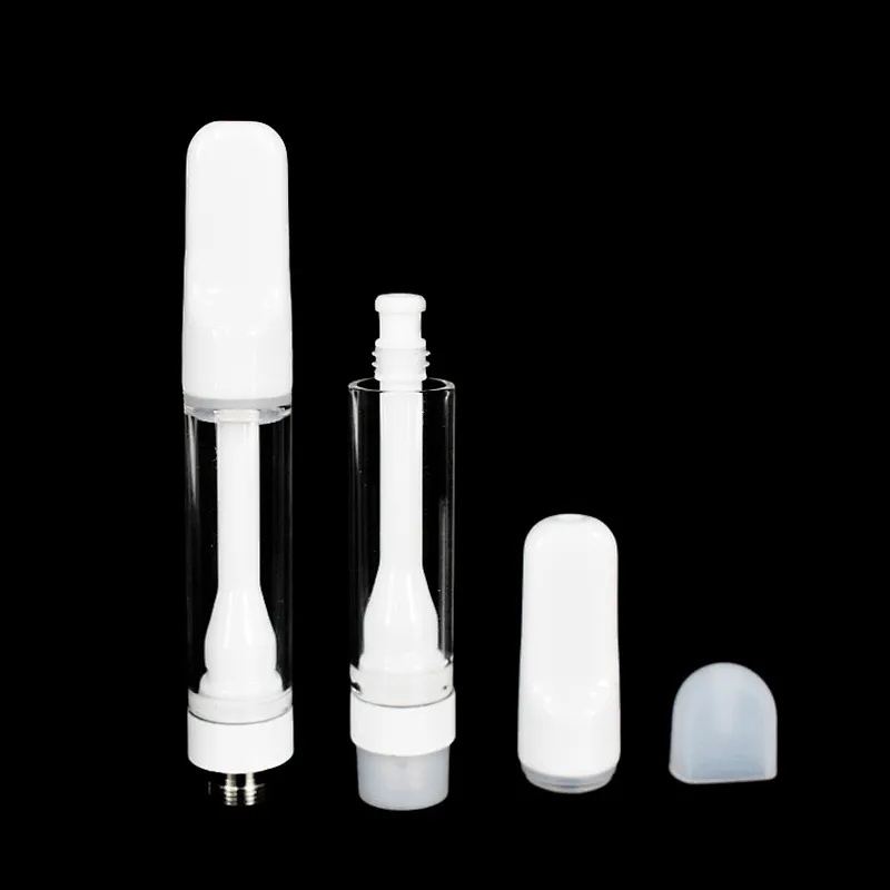 Customized packaging 510 glass non-leakage disposable cbd trolley coreless full ceramic 1ml vape oil box