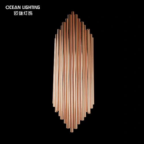 Modern Simple Lenght 50CM Alumnium Rose Gold Led Bulb G9*2 Wall Light Indoor LED Wall Lamp