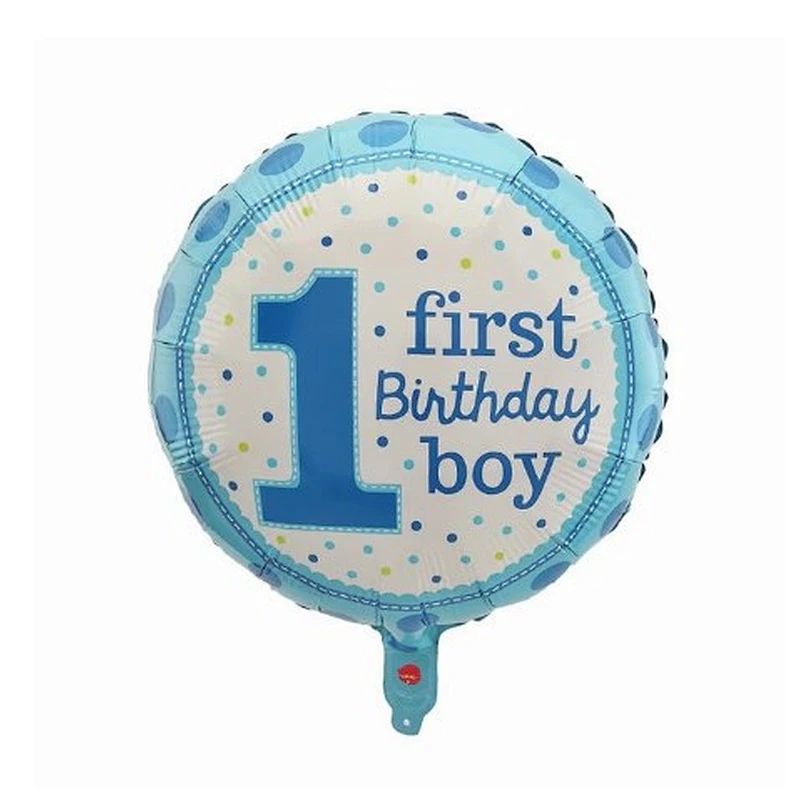 18inch Baby Shower Round Foil Balloons Princess Boy or Girl Birthday Party Decor golobs Supplies baby 1st Helium balloon