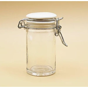 Good reputation storage clear clip top glass jar with lid for goose liver food wholesale