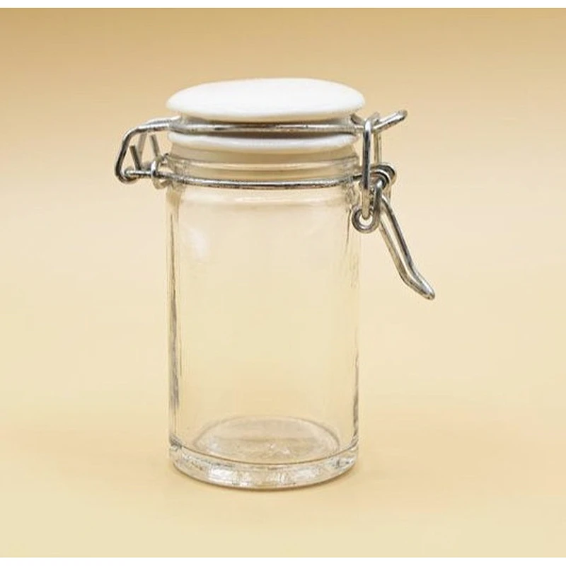 Good reputation storage clear clip top glass jar with lid for goose liver food wholesale