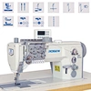  máquina de coser plana de doble aguja para uso industrial
