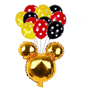 Cartoon 24 Inch Mickey Balloon Set Foil Mickey Balloon Latex Balloon For Baby Children's Birthday Party Decoration Balloon