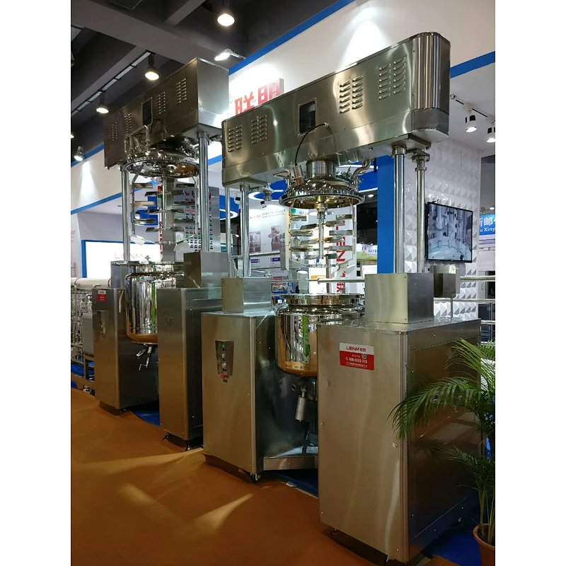 Intelligent PLC Control Cosmetic Vacuum Homogenizer Mixer Emulsifier