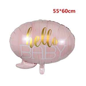 Hello Baby Dialog Balloon for Baby Shower Kids Birthday Party Decoration Foil Balloon