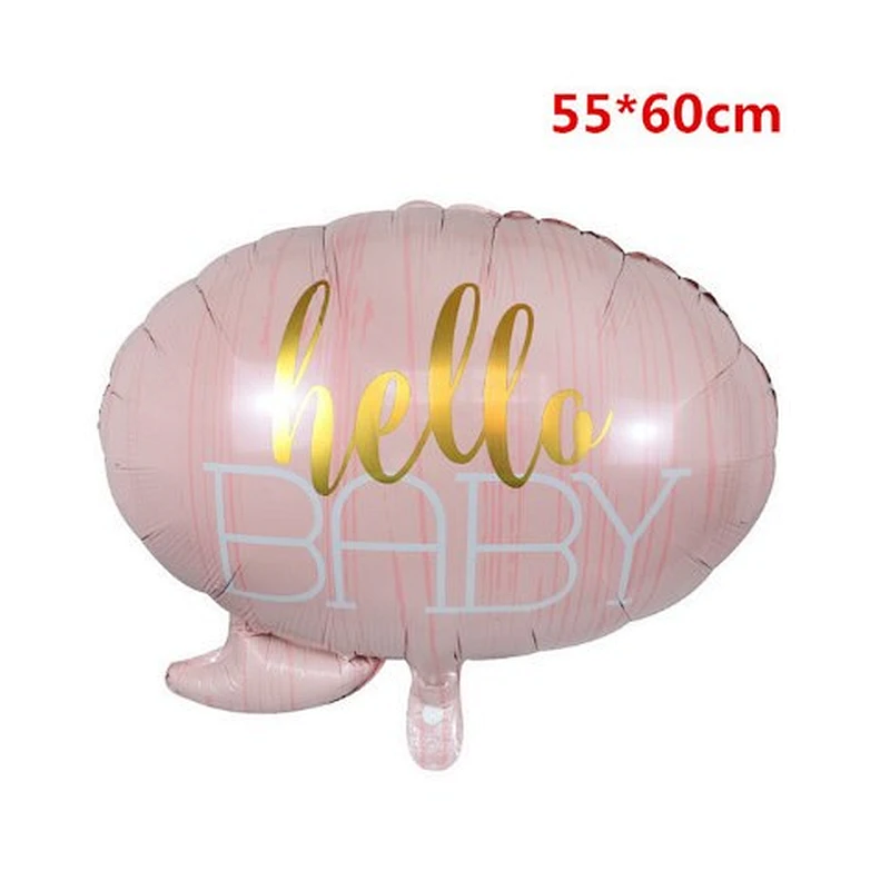 Hello Baby Dialog Balloon for Baby Shower Kids Birthday Party Decoration Foil Balloon