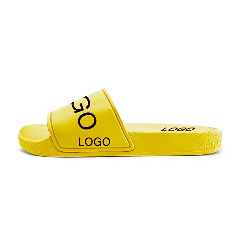 Greatshoe china slipper factory customized logo outdoor unisex custom made pvc blank custom sandal
