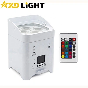 4X12W RGBWA+UV Wireless Remote Control Uplight LED Par Light
