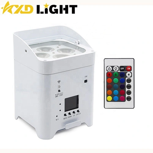 4X12W RGBWA+UV Wireless Remote Control Uplight LED Par Light