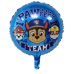 Paw petrol cartoon print kids toy foil balloon high quality round shape chinese balloonHot sale products