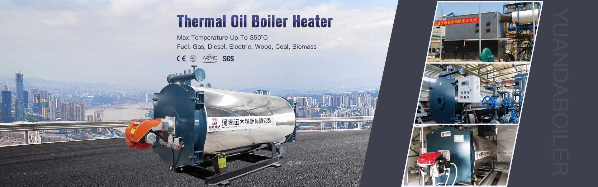 Thermal oil heater boiler, hot oil heater boiler