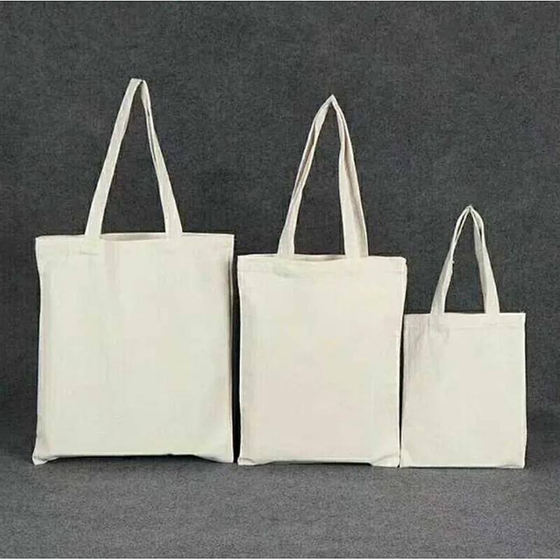 Canvas Tote Bags shopping bags Leisure Bags Shoulder Bag Solid Color Tote Bag