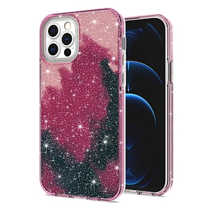 Luxury high relief custom printing glitter cell mobile phone cover case for IPhone 13 Pro Max 12S