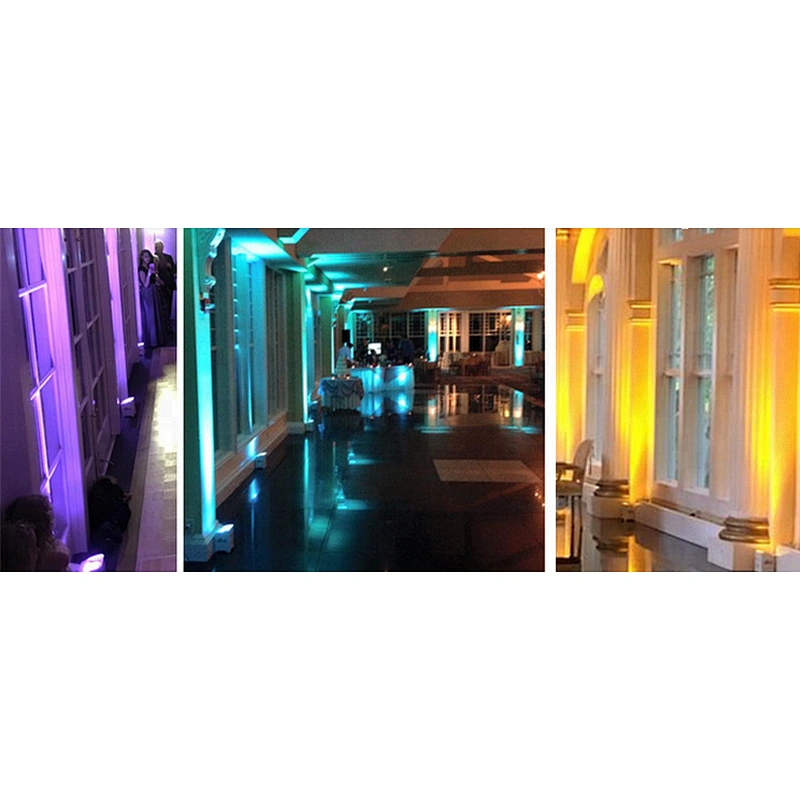 6X12W RGBWA+UV 6IN1 Wireless Battery Powered Uplight LED Par Light
